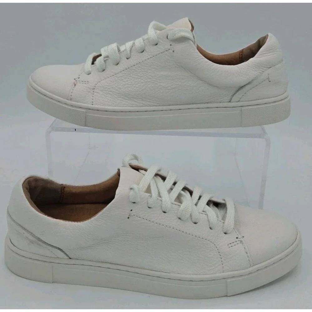 FRYE Women's Ivy Low Lace Mule Sneaker Lace Up Genuine Leather Size 6.5